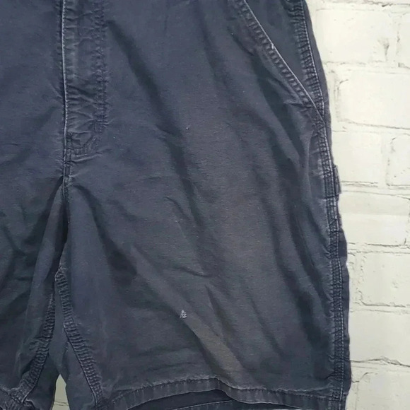 Carhartt Men's Cargo Shorts Size 38 Relaxed Fit Navy Blue Flat Front Canvas - Picture 2 of 9